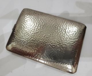 Vintage Silver Plated Cigarette Case / Card Holder / Usa Made