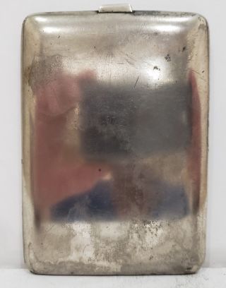 Vintage Silver Plated Cigarette Case / Card Holder / USA Made 5