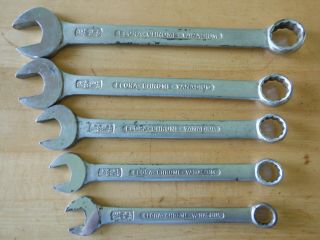 Vtg Elora British Standard Whitworth Wrench Set 1/4 - 1/2 Germany