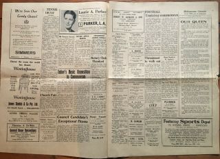 Vintage 1954 WILLIAMSTOWN CHRONICLE Newspaper Melbourne Australian Australia pic 3