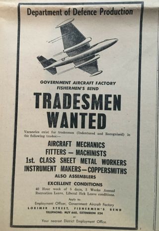 Vintage 1954 WILLIAMSTOWN CHRONICLE Newspaper Melbourne Australian Australia 1 5