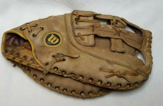 Wilson Baseball Mitt (glove) " The Big Scoop " 13 " Vintage Leather,  Snap Action