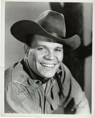 American Character Actor Neville Brand,  Autographed Vintage Studio Hoto.