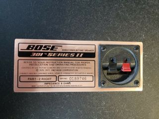 Vintage Bose 301 Series II Speakers 3