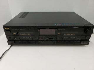 Aiwa Ad - Wx808 Stereo Cassette Deck Plantine A With Remote