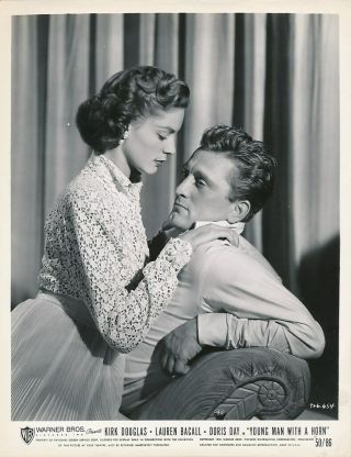 Lauren Bacall Kirk Douglas Vintage 1950 Young Man With A Horn Photo