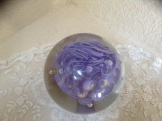 vintage hand blown glass paperweight by Keith Cerasoli 1998 EUC 2