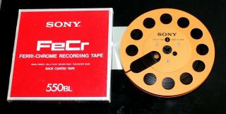 ,  1 Sony R - 7 Mb Empty Precision Metal Reel Gold 7 " ; 1/4 "
