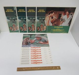 (12) Vintage 1980 Caddyshack (11x14) & (8x10) Movie Theater Lobby Cards Wz7545