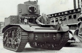 1941 Vintage Photo Us Army Tank By American Car & Foundry Saint Charles Missouri