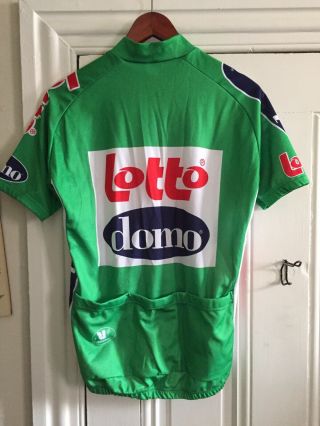Vintage EDDY MERCKX Lotto Domo Team Cycling jersey short sleeve Sz Large 4 - 50 2