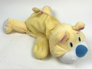 Vtg 1998 Fisher Price Rumble Bear Yellow Plush Blue Nose Rumple Stuffed Animal