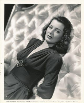 Ellen Drew Alluring Vintage 1943 Ray Jones Universal Portrait Photo