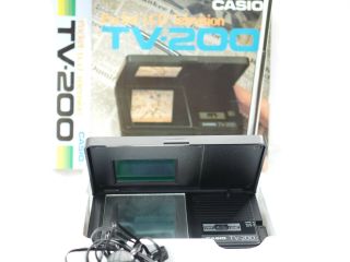 Vtg Casio Computer TV - 200 Portable LCD Pocket Analog Television TV Japan 3
