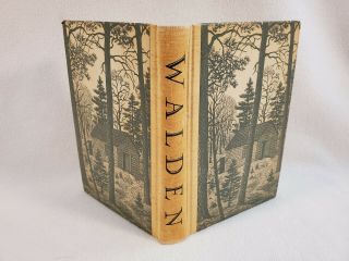 Walden Henry David Thoreau Heritage Press 1939 Thomas Nason Woodcuts Vf Hc
