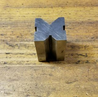 Vintage Machinist Tools Mitutoyo V Block • Parallels Metal Milling Machine Block