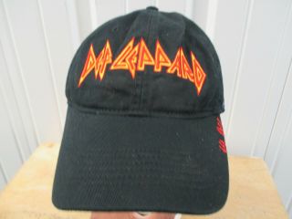 Vintage Triumph Def Leppard Yeah 2006 Tour Sewn Logo Black Snapback Hat Cap