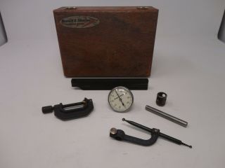 Vintage Brown & Sharpe Dial Caliperswiss Made Box.  001 "