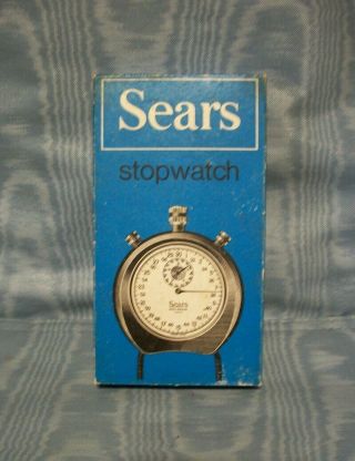 Vintage Sears Swiss Stopwatch Switzerland