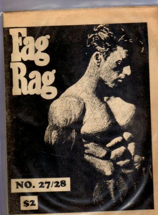 Vintage Gay Liberation Newspaper Fag Rag 27/28 Late 70s