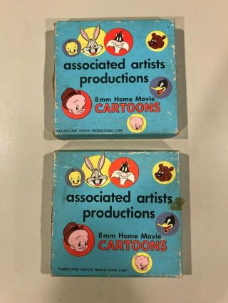 Vintage 8mm Home Movie Cartoons Associated Artists Productions Warner Brothers
