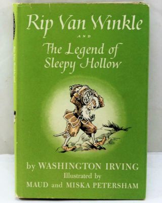 Vintage 1951 Rip Van Winkle And The Legend Of Sleepy Hollow Hardback Book