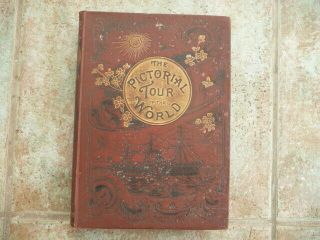 Vintage Book The Pictorial Tour Of The World Hardback - For Age