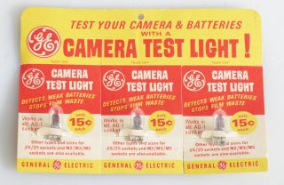 Ge Camera Test Lights Set Of 3 In Packaging