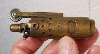 Vtg IMCO Brass Trench Lighter Top Striker Austria Parts/restore 3