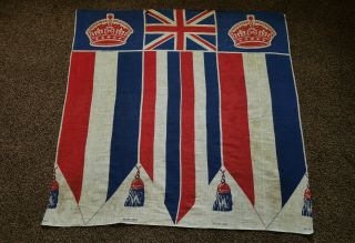 Large Old Ww2 Era : British Vintage Union Jack Flag