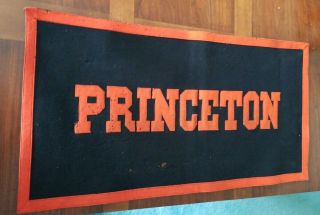 Princeton University Felt Banner,  Pennant,  Flag Vtg Ivy League