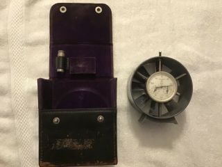 Vintage Taylor Coal Miners Velocity Meter With Case