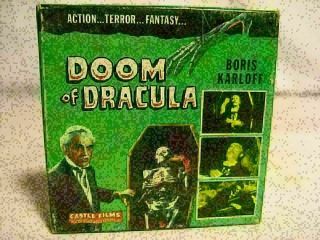 Vintage Doom Of Dracula Boris Karloff 8mm Movie
