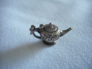 Museum Of Fine Art (mfa) Vintage 925 Sterling Silver Aladdin Lamp/teapot Charm