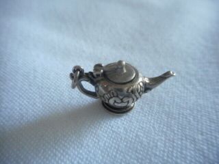 Museum of Fine Art (MFA) Vintage 925 Sterling Silver Aladdin Lamp/Teapot Charm 2
