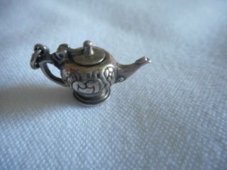 Museum of Fine Art (MFA) Vintage 925 Sterling Silver Aladdin Lamp/Teapot Charm 6