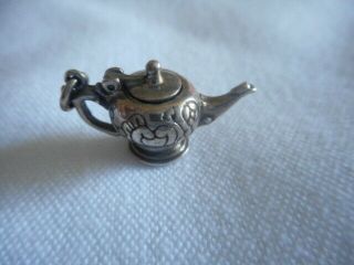 Museum of Fine Art (MFA) Vintage 925 Sterling Silver Aladdin Lamp/Teapot Charm 8