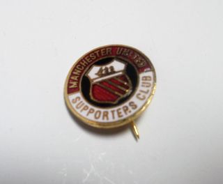 Manchester United Fc - Vintage Enamel Supporters Club Badge