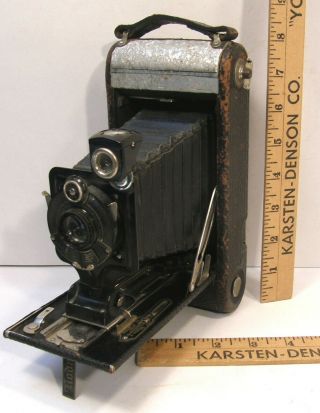 Vintage Kodak Folding Camera Model 1a Uses A - 116 Autographic Film