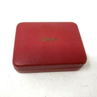 Authentic Vintage Cartier Jewelry Box For Necklace Or Bracelet Red