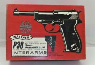 Vintage Empty Walther P38 9mm Parabellum Pistol Box West Germany