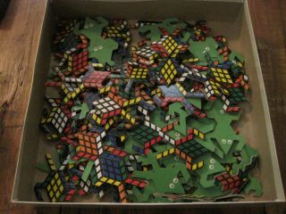 Vintage Rubiks Zigzaw Puzzle Rubiks Cube 1982 Complete Ideal Games 3