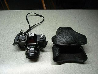 Yashica Fx - 3 2000 35 Mm Film Camera Case Strap Uashica Lens Japan
