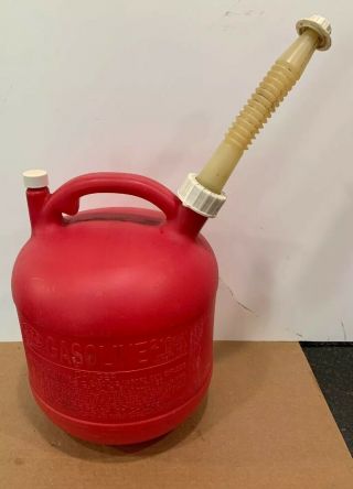 Vintage Eagle 2 1/2 Gallon Vented Gas Can W/ Pre Ban Spout Model Pg3 Made In Usa