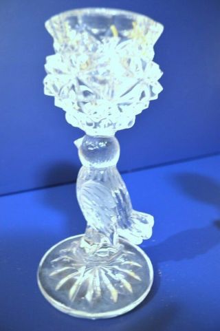 Vintage Lead Crystal Bird Candle Holders/Bleikristall W Germany/Set of 2 5