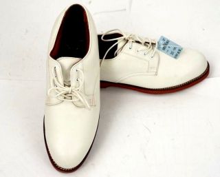 Nwt $125 Ralph Lauren Polo Vintage Golf Shoes Womens Size 9 D White With Spikes