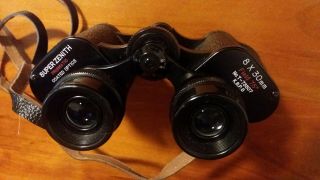 Vintage Binoculars Zenith Prismatic Coated Optics 8 x 30mm with Case 4