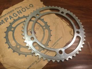 Vintage Campagnolo Record Track Pista Bahn Chain Ring 49 Tooth,  51 Bcd.  Nos