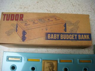 Vintage Metal Baby’s Locked ‘budget Bank’