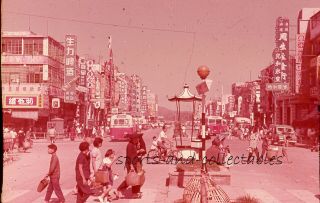Hong Kong - Vintage 35mm Slide - Yuen Long,  Main Rd - Territories 2